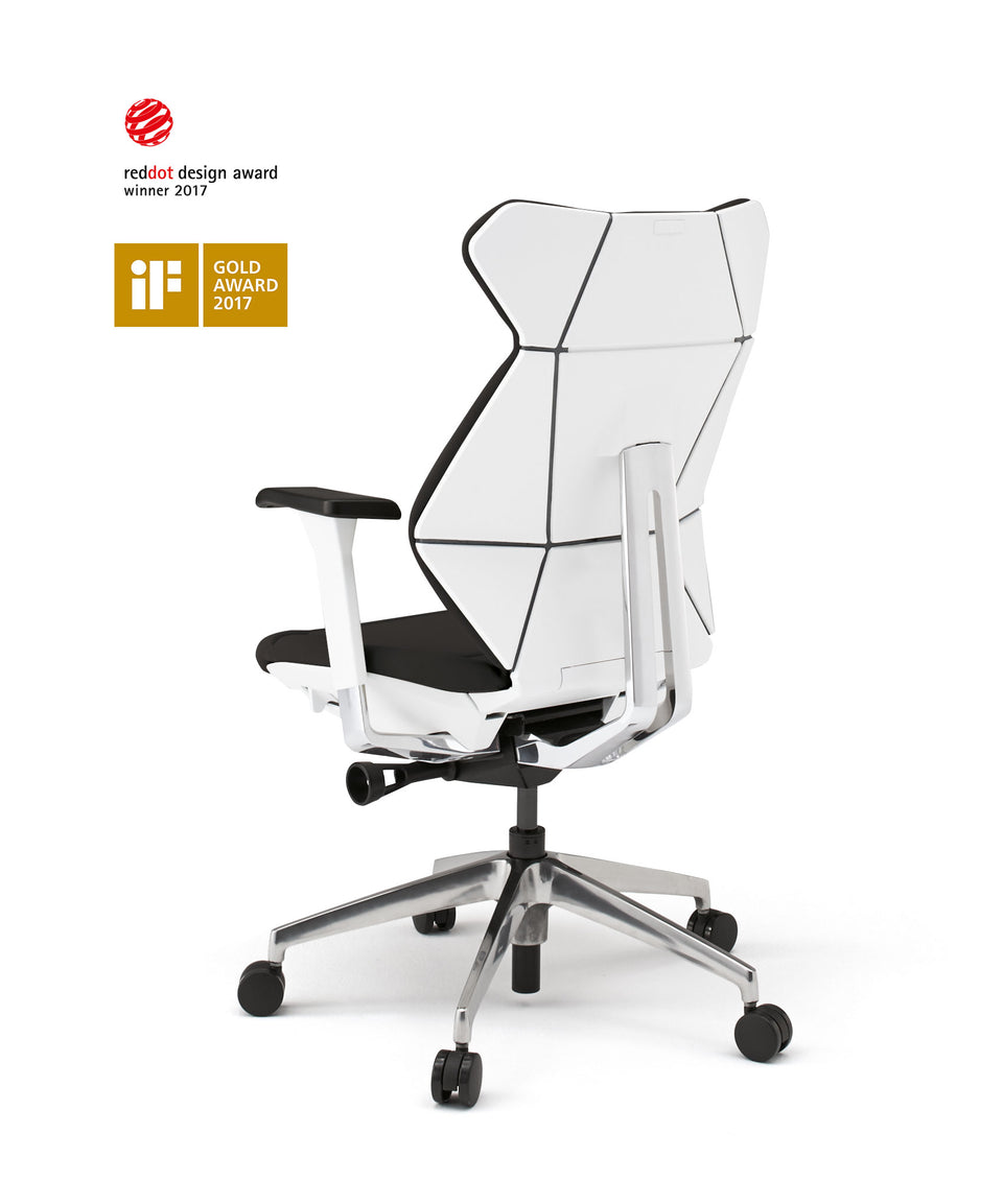 Design-Bürostuhl FURTIF® WHITE - schwarz
